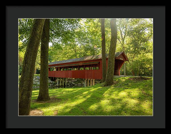 Tawawa Park Ross Covered Bridge - Framed Print