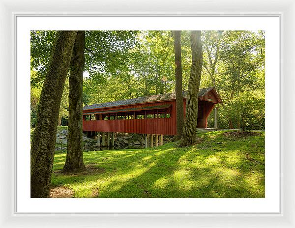 Tawawa Park Ross Covered Bridge - Framed Print