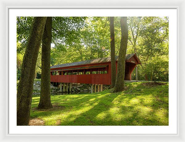 Tawawa Park Ross Covered Bridge - Framed Print