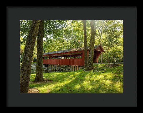 Tawawa Park Ross Covered Bridge - Framed Print