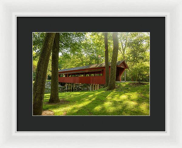 Tawawa Park Ross Covered Bridge - Framed Print