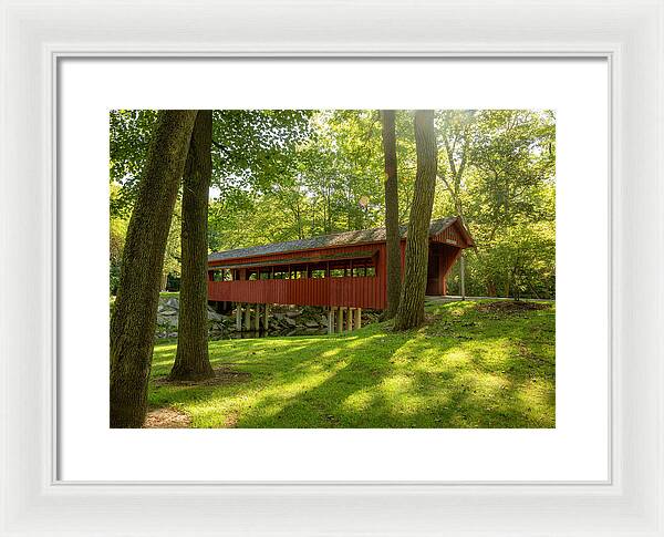 Tawawa Park Ross Covered Bridge - Framed Print