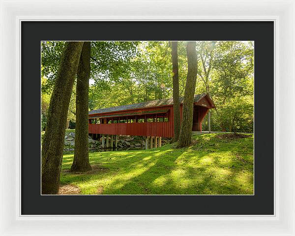 Tawawa Park Ross Covered Bridge - Framed Print