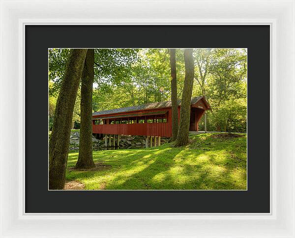 Tawawa Park Ross Covered Bridge - Framed Print