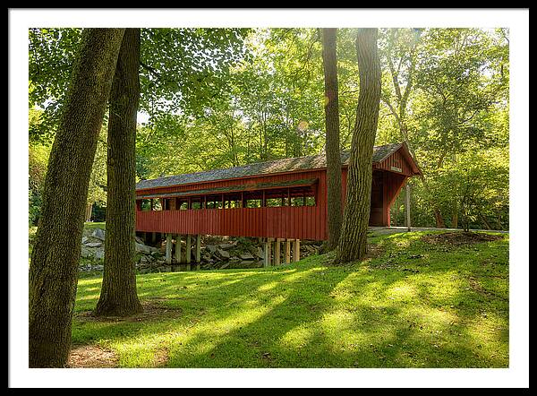 Tawawa Park Ross Covered Bridge - Framed Print