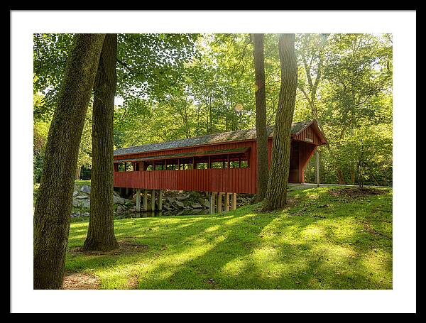 Tawawa Park Ross Covered Bridge - Framed Print