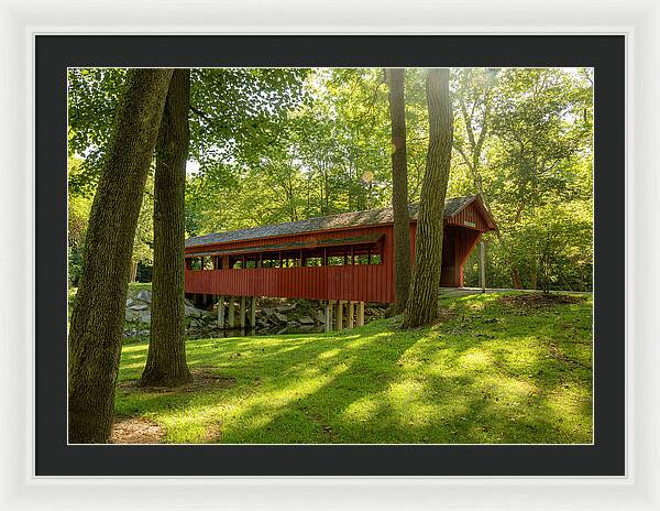 Tawawa Park Ross Covered Bridge - Framed Print