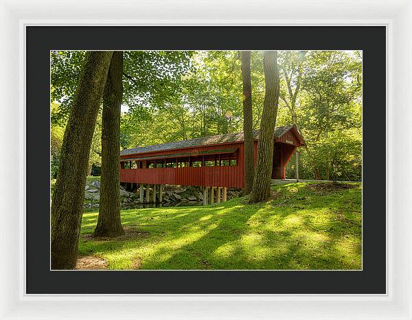 Tawawa Park Ross Covered Bridge - Framed Print