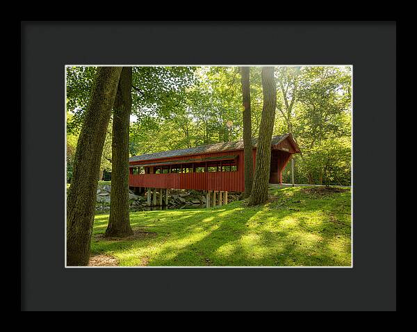 Tawawa Park Ross Covered Bridge - Framed Print