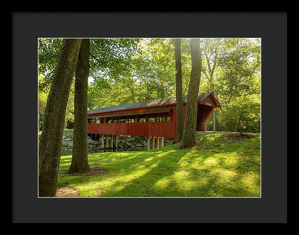 Tawawa Park Ross Covered Bridge - Framed Print