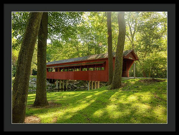 Tawawa Park Ross Covered Bridge - Framed Print