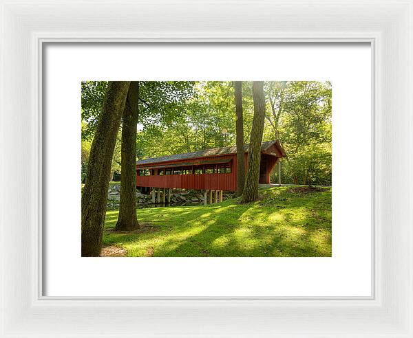 Tawawa Park Ross Covered Bridge - Framed Print