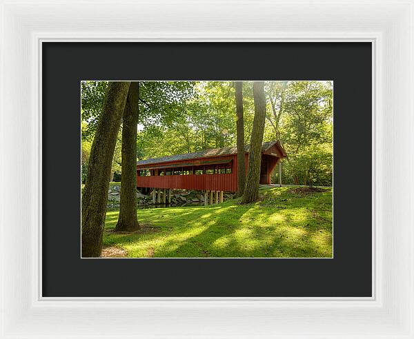 Tawawa Park Ross Covered Bridge - Framed Print