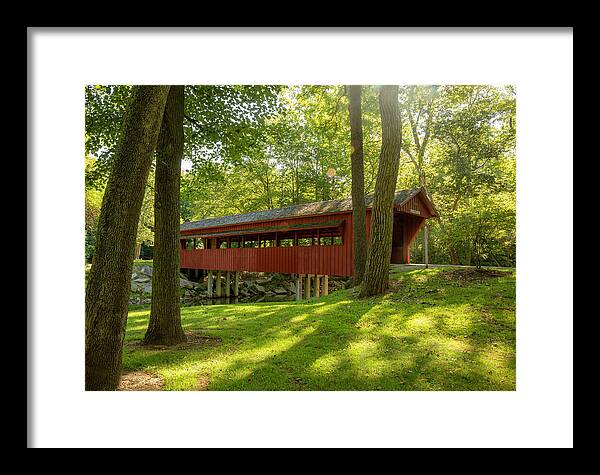 Tawawa Park Ross Covered Bridge - Framed Print