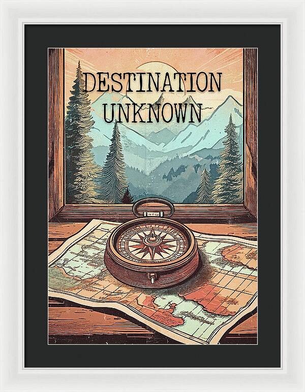 Traveler Destination Unknown - Framed Print