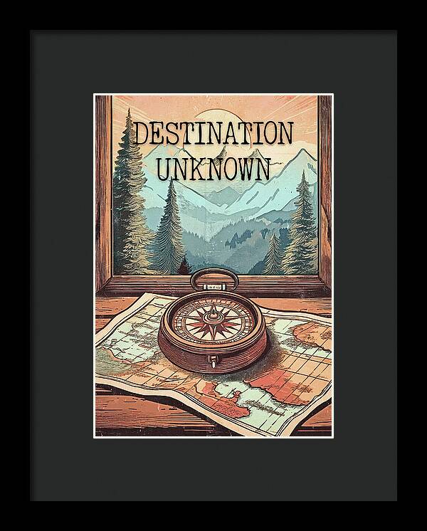 Traveler Destination Unknown - Framed Print