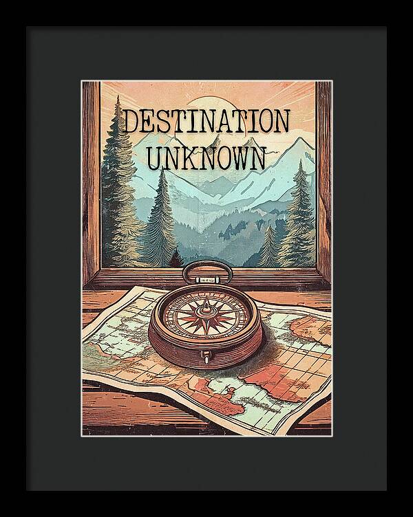 Traveler Destination Unknown - Framed Print