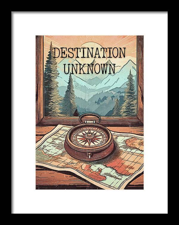 Traveler Destination Unknown - Framed Print