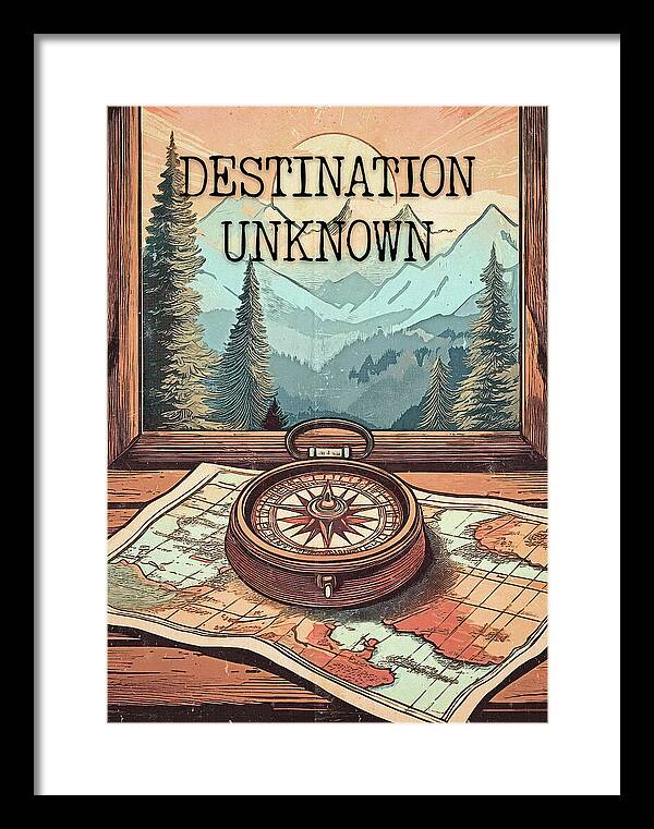 Traveler Destination Unknown - Framed Print