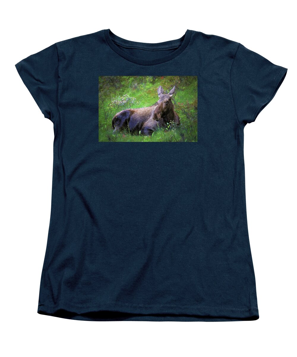 Wild Moose Canadian Rockies - Women's T-Shirt (Standard Fit)