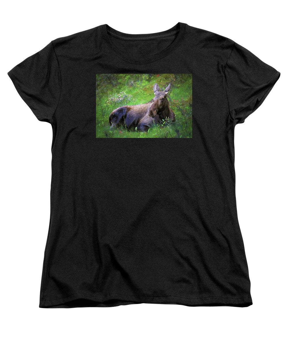 Wild Moose Canadian Rockies - Women's T-Shirt (Standard Fit)