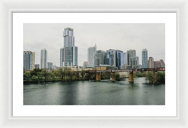 Austin Texas Skyline - Framed Print