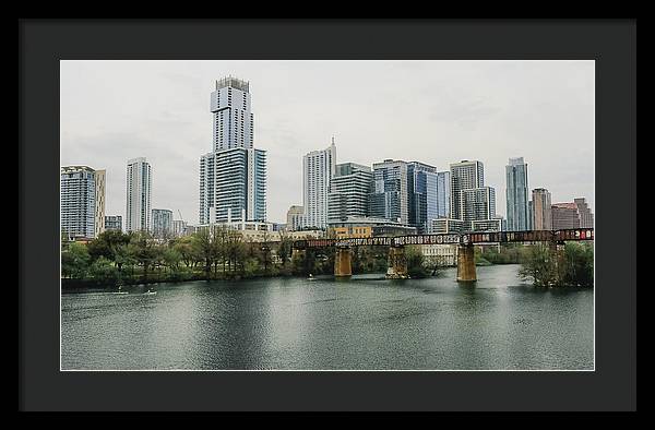 Austin Texas Skyline - Framed Print