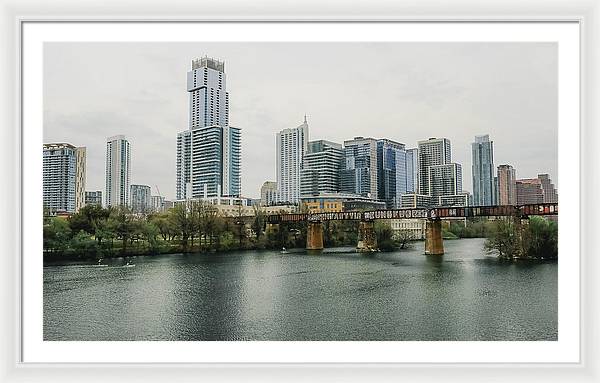 Austin Texas Skyline - Framed Print