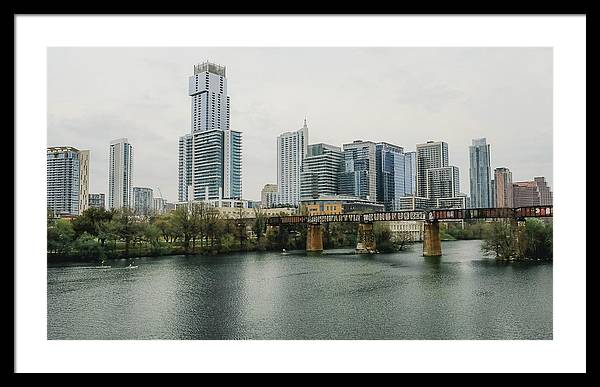 Austin Texas Skyline - Framed Print