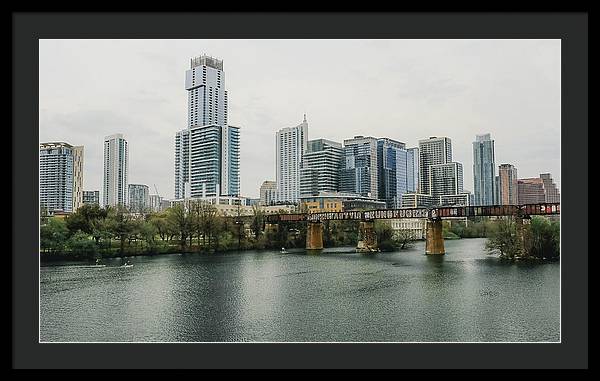 Austin Texas Skyline - Framed Print