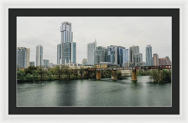 Austin Texas Skyline - Framed Print