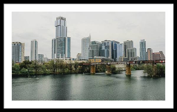 Austin Texas Skyline - Framed Print