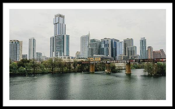 Austin Texas Skyline - Framed Print