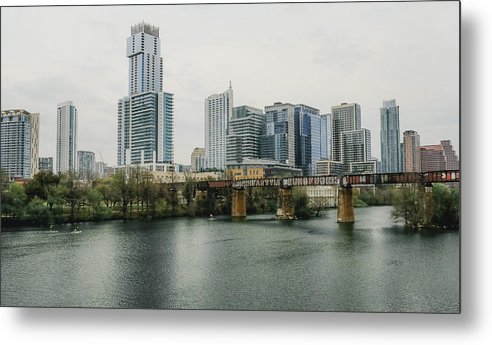 Austin Texas Skyline - Metal Print