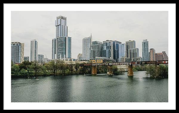 Austin Texas Skyline - Framed Print