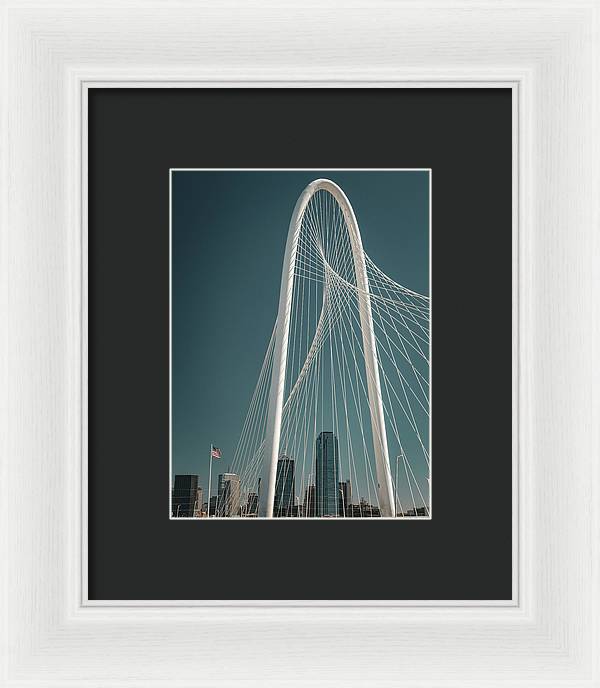 Cinematic Margaret Hunt Hill Bridge Dallas - Framed Print