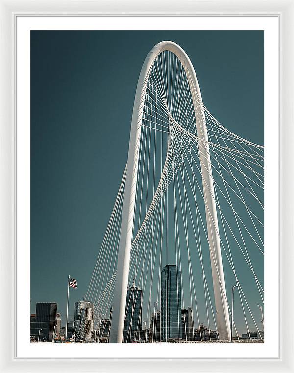 Cinematic Margaret Hunt Hill Bridge Dallas - Framed Print