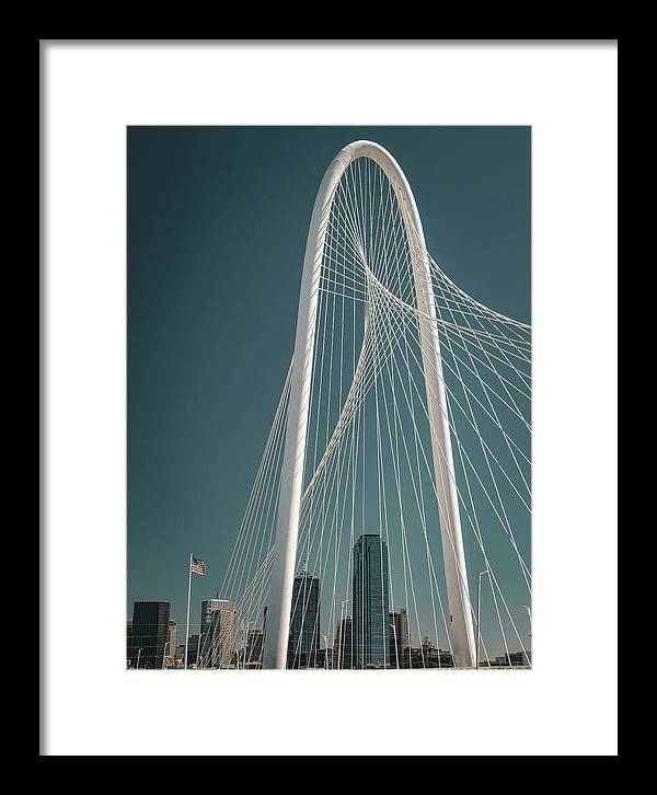 Cinematic Margaret Hunt Hill Bridge Dallas - Framed Print