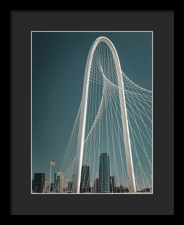 Cinematic Margaret Hunt Hill Bridge Dallas - Framed Print