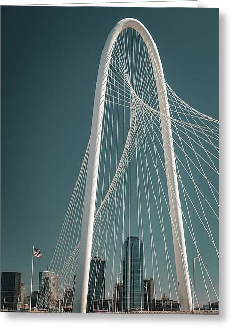 Cinematic Margaret Hunt Hill Bridge Dallas - Greeting Card