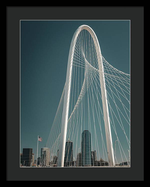 Cinematic Margaret Hunt Hill Bridge Dallas - Framed Print