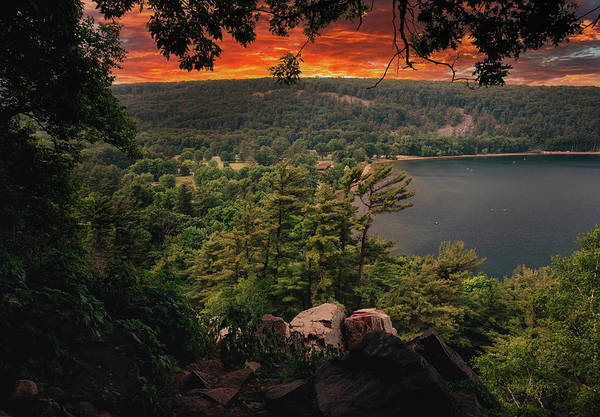 Devils Lake State Park Sunset - Art Print