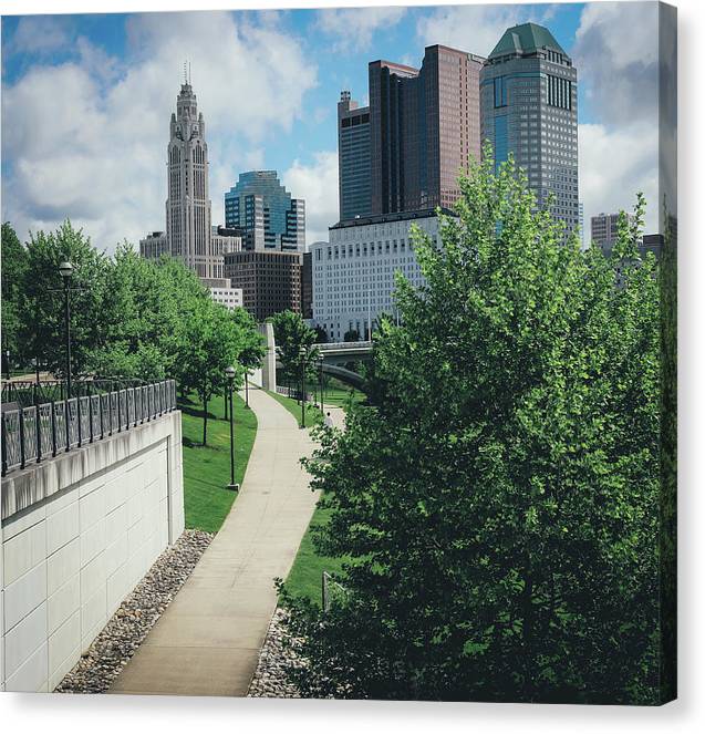 Downtown Columbus Ohio View - Canvas Print