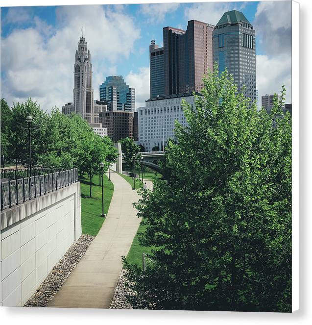 Downtown Columbus Ohio View - Canvas Print