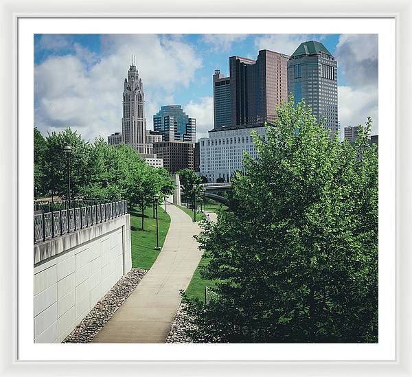 Downtown Columbus Ohio View - Framed Print