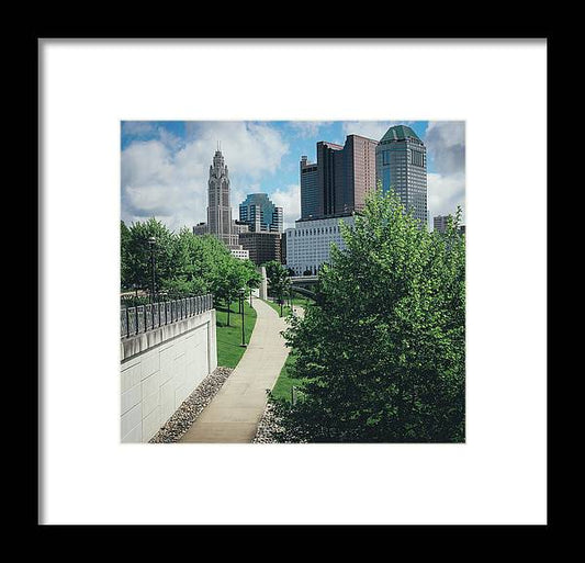 Downtown Columbus Ohio View - Framed Print