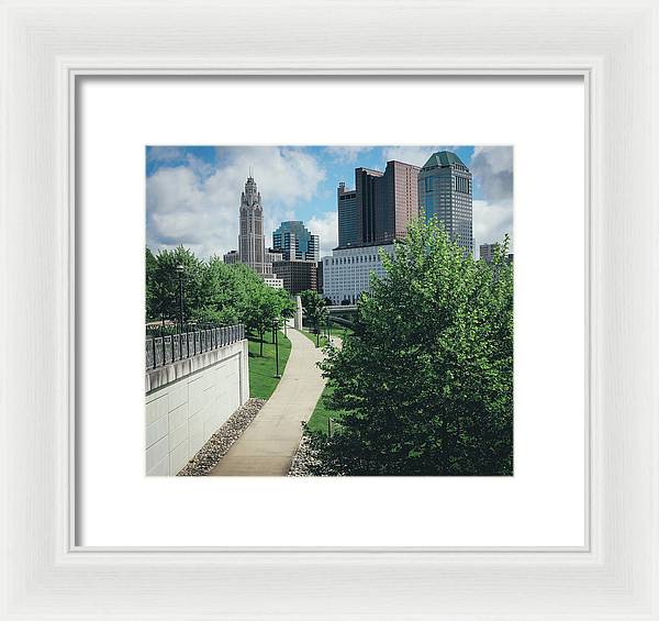 Downtown Columbus Ohio View - Framed Print