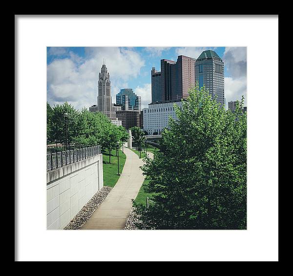 Downtown Columbus Ohio View - Framed Print