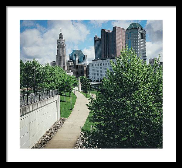 Downtown Columbus Ohio View - Framed Print