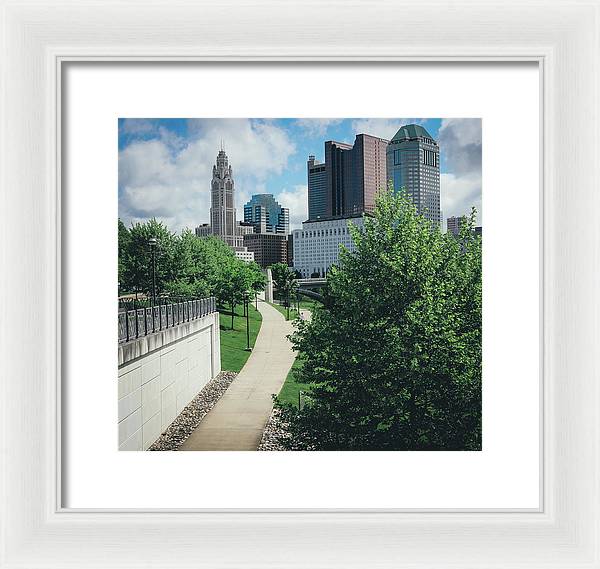 Downtown Columbus Ohio View - Framed Print